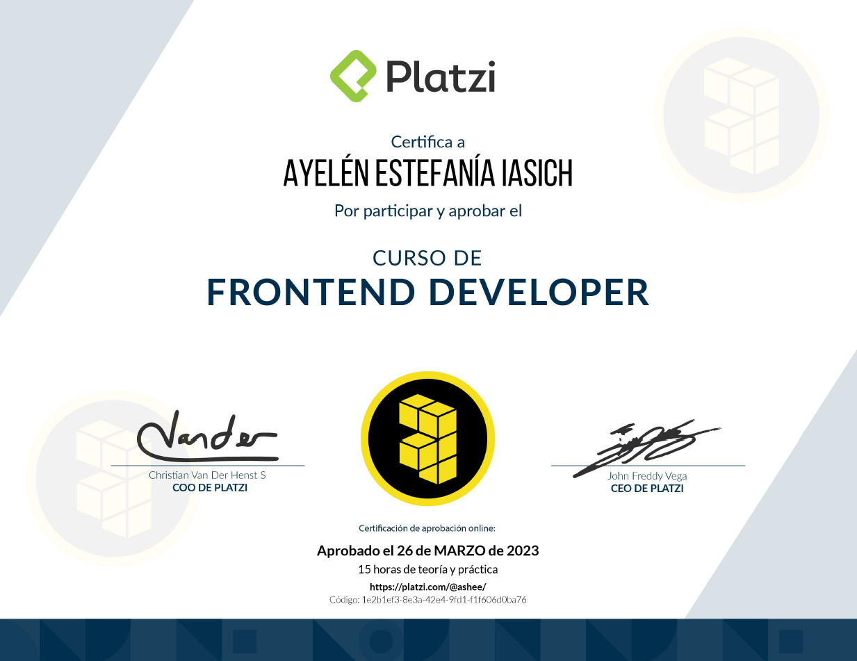 Desarrollo Frontend