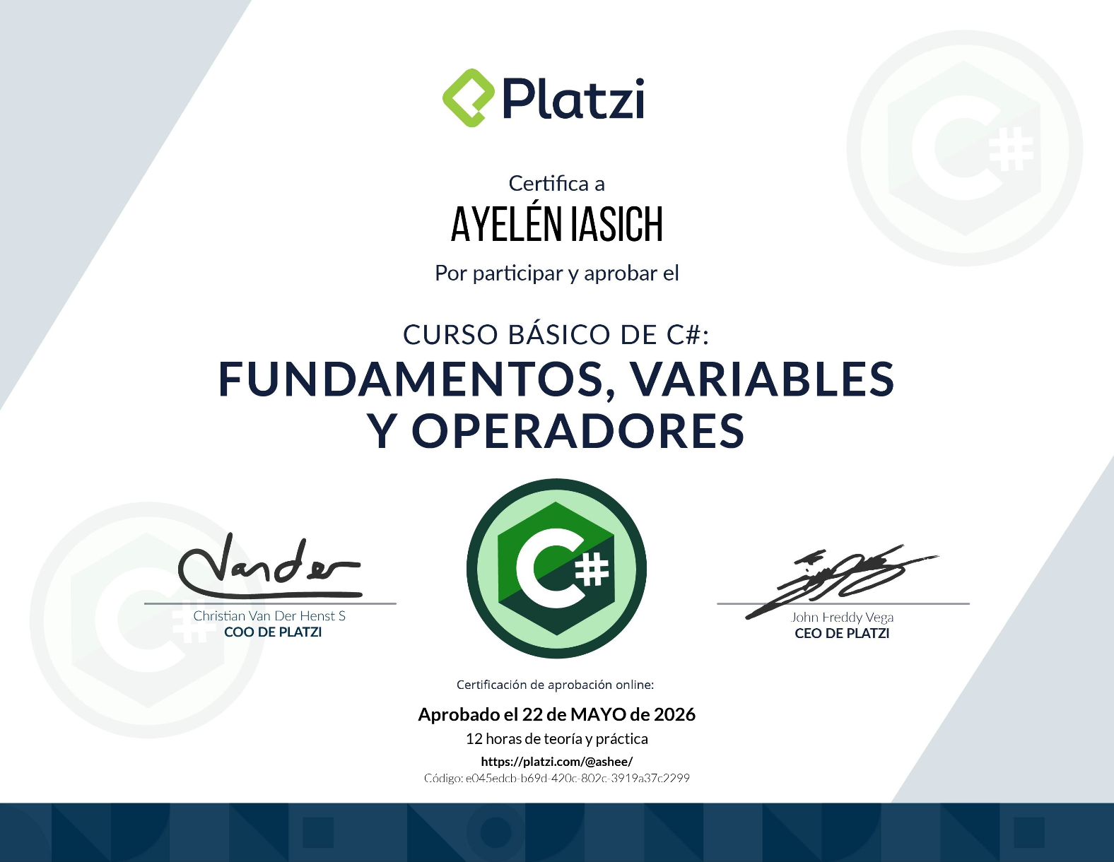 C# Fundamentos, variables y operadores